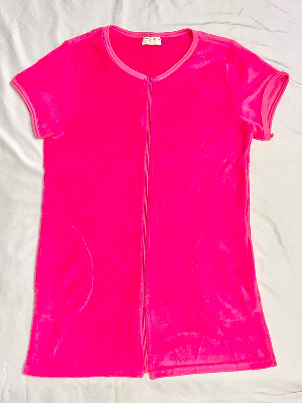 Robe Bobbie Brooks Sleepwear Zip-Up Pajama Coverup Women’s XL Pink